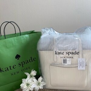 ♠️ NEW 3 Piece Kate Spade Staci Tote And Wristlet Set